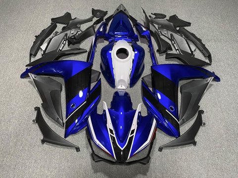 Yamaha YZF-R3 (2015-2018) Blue, White & Black Fairings