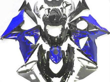 Black and Blue Flame Fairing Kit for a 2009, 2010, 2011, 2012, 2013, 2014, 2015 & 2016 Suzuki GSX-R1000 motorcycle