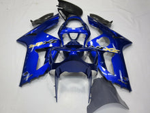 Blue, Black and Yellow Fairing Kit for a 2003 & 2004 Kawasaki ZX-6R 636 motorcycle