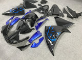 Black and Blue Panther Fairing Kit for a 2012, 2013 & 2014 Yamaha YZF-R1 motorcycle