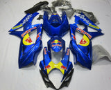 Blue Red Bull Fairing Kit for a 2007 & 2008 Suzuki GSX-R1000 motorcycle