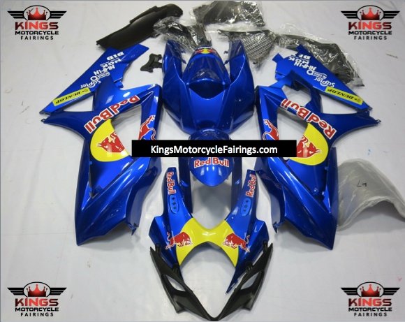 Suzuki GSXR1000 (2007-2008) Blue Redbull Fairings