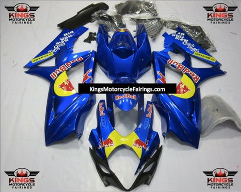 Suzuki GSXR1000 (2007-2008) Blue Redbull Fairings