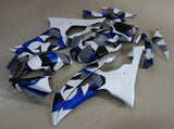 Matte White, Blue, Gray and Black Camouflage Fairing Kit for a 2008, 2009, 2010, 2011, 2012, 2013, 2014, 2015 & 2016 Yamaha YZF-R6 motorcycle