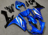 Blue, White and Black Fairing Kit for a 2007 & 2008 Yamaha YZF-R1 motorcycle