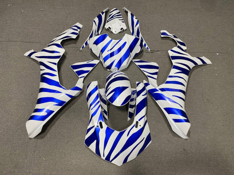 Yamaha YZF-R1 (2015-2019) White & Blue Zebra Fairings