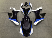 Black, White and Blue Fairing Kit for a 2015, 2016, 2017, 2018 & 2019 Yamaha YZF-R1 motorcycle