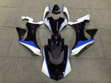 Black, White and Blue Fairing Kit for a 2015, 2016, 2017, 2018 & 2019 Yamaha YZF-R1 motorcycle