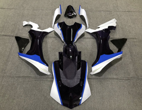 Yamaha YZF-R1 (2015-2019) Black, White & Blue Fairings