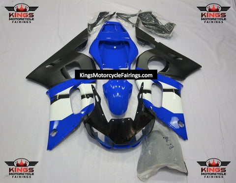 Yamaha YZF-R6 (1998-2002) Blue, Black, White & Matte Black Fairings