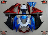 Suzuki GSXR750 (2011-2021) Blue, Black, White & Red Superman Fairings at KingsMotorcycleFairings.com