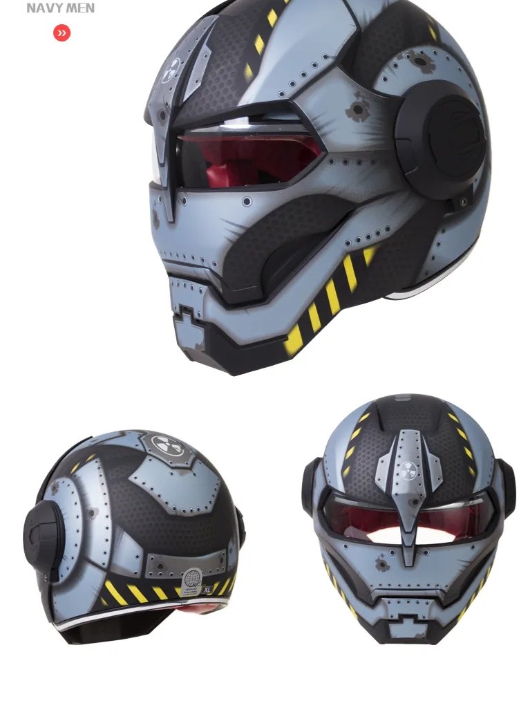 distressed iron man motorcycle helmet Matte Black & Red Claw Scratch as seen in the Marvel Avengers Endgame movie Iron Man Style Electric Motorcycle