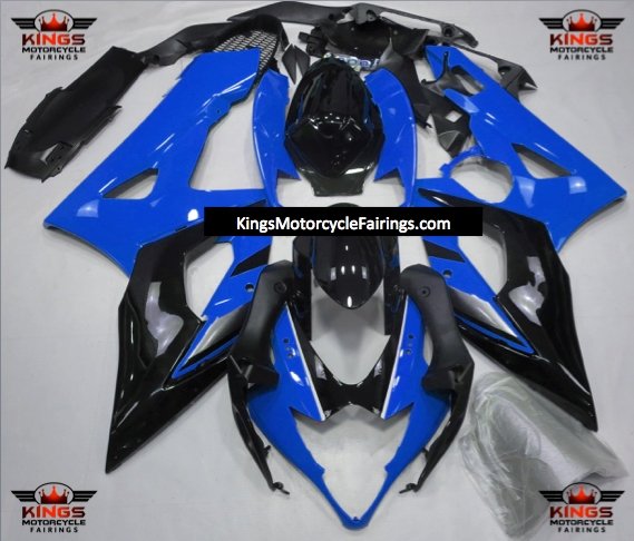 Suzuki GSXR1000 (2005-2006) Blue, Black & Silver Fairings