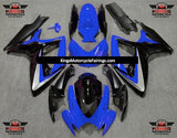 Blue, Black and Gray Fairing Kit for a 2006 & 2007 Suzuki GSX-R750 motorcycle