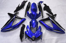 Blue, Black and Silver Fairing Kit for a 2008, 2009, & 2010 Suzuki GSX-R600 motorcycle