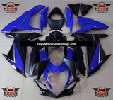 Blue, Black and Silver Fairing Kit for a 2011, 2012, 2013, 2014, 2015, 2016, 2017, 2018, 2019, 2020 & 2021 Suzuki GSX-R750 motorcycle.