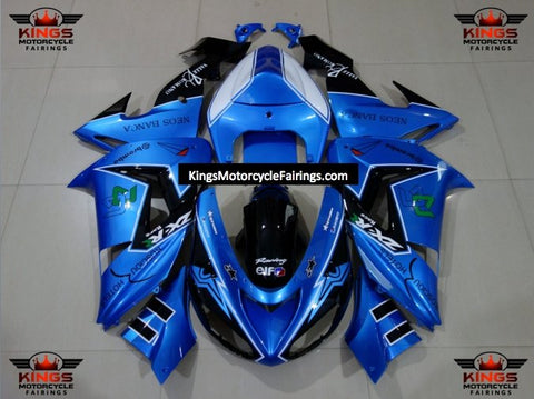 Fairing Kit For A Kawasaki ZX10R (2006-2007) Blue, Black & White