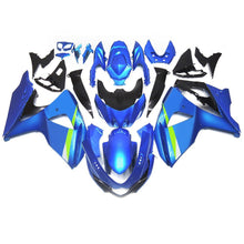 Blue, Green and White Fairing Kit for a 2009, 2010, 2011, 2012, 2013, 2014, 2015 & 2016 Suzuki GSX-R1000 motorcycle