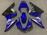 Yamaha YZF-R6 (2003-2004) Blue, Matte Black & White Fairings