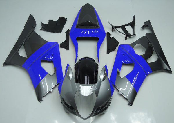 Suzuki GSXR1000 (2003-2004) Silver, Blue & Black Fairings