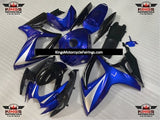 Blue, Silver and Black Fairing Kit for a 2006 & 2007 Suzuki GSX-R750 motorcycle