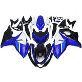 Blue, White, Black and Red Fairing Kit for a 2009, 2010, 2011, 2012, 2013, 2014, 2015 & 2016 Suzuki GSX-R1000 motorcycle
