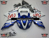 Blue, White and Red Fiat Fairing Kit for a 2000 & 2001 Yamaha YZF-R1 motorcycle