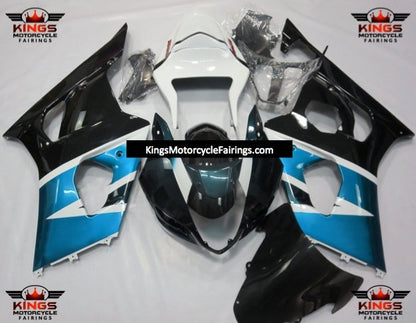 Suzuki GSXR1000 (2003-2004) Blue, White & Black Fairings