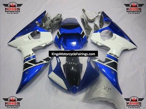Yamaha YZF-R6 (2003-2004) Blue, White & Black Fairings