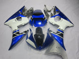 Blue, White and Black Fairing Kit for a 2003 & 2004 Yamaha YZF-R6 motorcycle