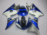 Blue, White and Black Fairing Kit for a 2003 & 2004 Yamaha YZF-R6 motorcycle