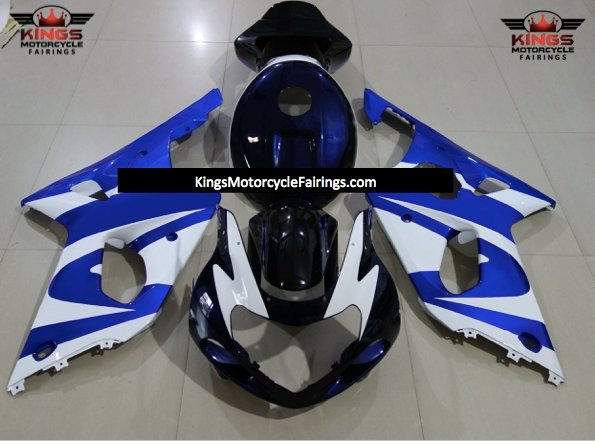 Suzuki GSXR1000 (2000-2002) Blue, White and Dark Blue Fairings