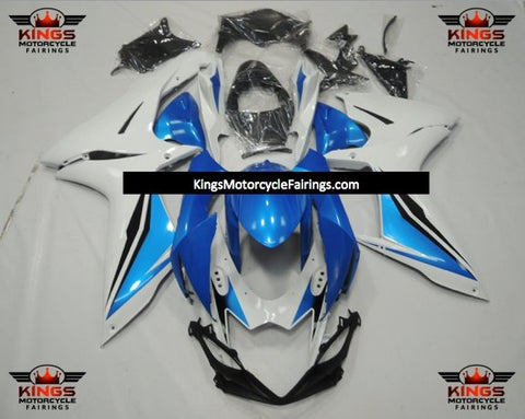 Suzuki GSXR750 (2011-2023) Blue, White & Light Blue Fairings