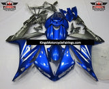 Blue, White and Matte Black Fairing Kit for a 2004, 2005 & 2006 Yamaha YZF-R1 motorcycle