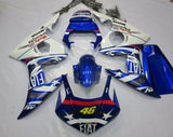 Blue, White and Red Fiat Star Fairing Kit for a 2005 Yamaha YZF-R6 motorcycle
