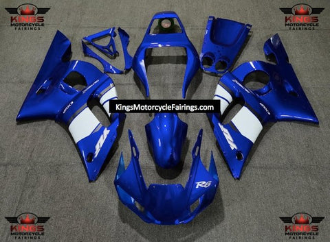 Yamaha YZF-R6 (1998-2002) Blue, White & Silver Fairings