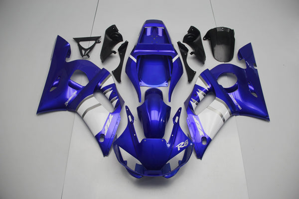 Yamaha YZF-R6 Fairings (1998-2002) Blue, White, Silver