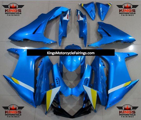 Suzuki GSXR600 (2011-2023) Blue & Yellow Fairings at KingsMotorcycleFairings.com