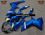 Suzuki GSXR600 (2011-2023) Blue, White & Yellow Fairings at KingsMotorcycleFairings.com