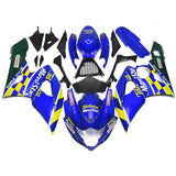 Blue, Yellow and Green MoviStar Fairing Kit for a 2005 & 2006 Suzuki GSX-R1000 motorcycle