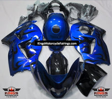 Suzuki GSXR1300 Hayabusa (1999-2007) Blue & Black Flame Fairings