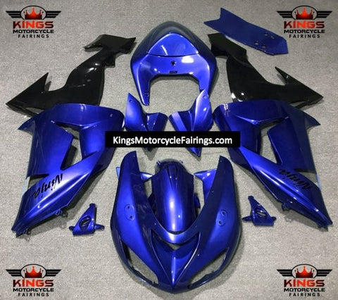 Fairing Kit For A Kawasaki ZX10R (2006-2007) Blue & Black