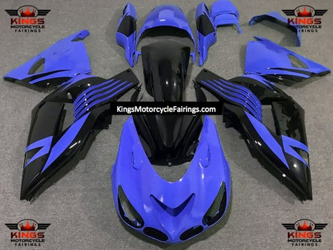 Fairing kit for a Kawasaki Ninja ZX14R (2006-2011) Blue & Black