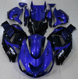Fairing kit for a Kawasaki Ninja ZX14R (2006-2011) Blue & Black