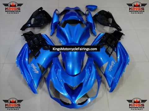 Fairing kit for a Kawasaki Ninja ZX14R (2012-2021) Blue & Black