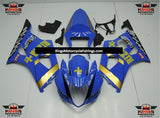 Suzuki GSXR1000 (2003-2004) Blue & Gold Rizla Fairings