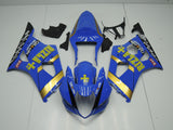 Blue and Gold Rizla Fairing Kit for a 2003 & 2004 Suzuki GSX-R1000 motorcycle