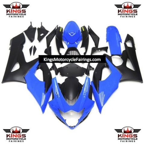 Suzuki GSXR1000 (2005-2006) Blue & Matte Black Fairings