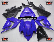 Blue and Matte Black Fairing Kit for a 2004 & 2005 Kawasaki ZX-10R motorcycle