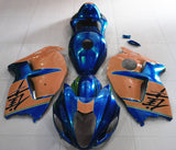 Blue and Orange Fairing Kit for a 1999, 2000, 2001, 2002, 2003, 2004, 2005, 2006, & 2007 Suzuki GSX-R1300 Hayabusa motorcycle